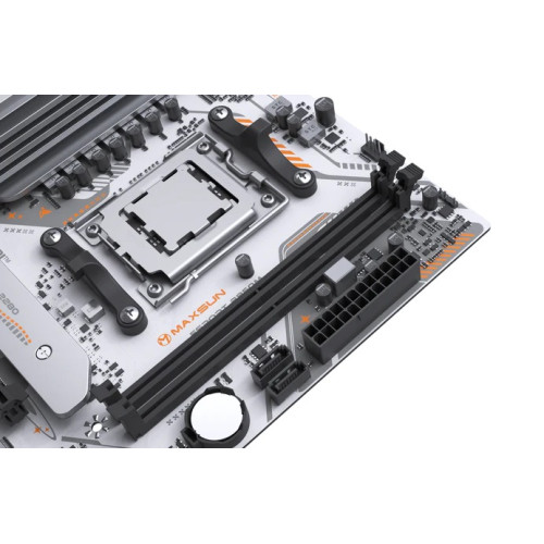 MAXSUN MS-eSport B850M WIFI ICE, AM5, B850, 2*DDR5, 2*SATA 3.0, 2*M.2, USB 3.2, USB 2.0, Type-C, 1*PCIE 16, 1*PCIE 1, HDMI+DP, mATX