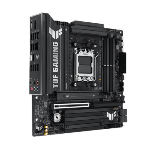 ASUS TUF GAMING B850M-PLUS, AM5, B850, 4*DDR5, 4*SATA, 3*M.2, 7*USB 3.2, 4*USB 2.0, Type-C, 2*PCIx16, 1*PCIx1, DP+HDMI, mATX; 90MB1IX0-M0EAY0