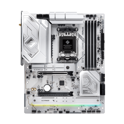 ASROCK X870 STEEL LEGEND WIFI, AM5, X870, 4*DDR5, 4*SATA, 3*M.2, 4*USB 2.0, 5*USB 3.2, 2*Type-C, 2*PCIx16, 1*M.2 (Key E), HDMI, ATX