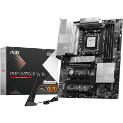 MSI PRO X870-P WIFI,X870,AM5,4DDR5,4PCI-Ex16,3M.2,4SATA3,1USB4,1USB3.2 Gen2x2,3USB3.2 Gen2,4USB