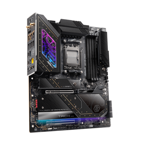 ASROCK X870E TAICHI, AM5, X870E, 4*DDR5, 6*SATA, 4*M.2, 2*USB 2.0, 8*USB 3.2, 2*Type-C, 2*PCIx16, 1*M.2 (Key E), HDMI, EATX
