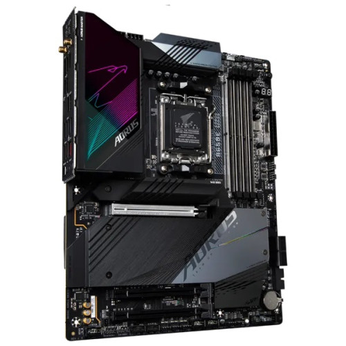 GIGABYTE B650E AORUS MASTER, AM5, B650,  4*DDR5, 4*SATA, 4*M.2, 8*USB 3.2, 4*USB 2.0, Type-C, 3*PCIx16, HDMI, ATX