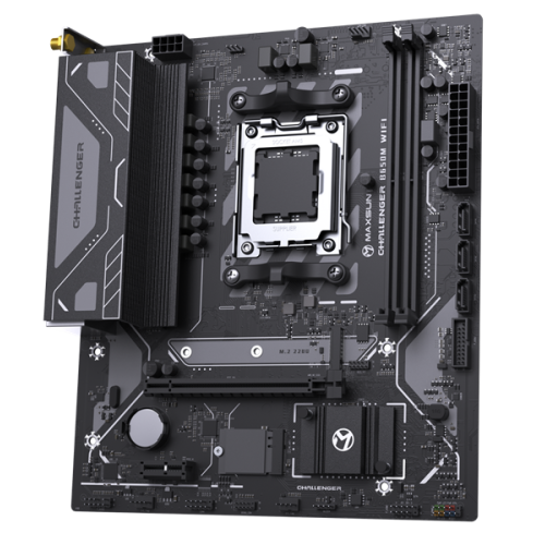 MAXSUN MS-Challenger B650M WIFI, AM5, B650, 2*DDR5, 3*SATA3, M.2, 4*USB 3.2, 2*USB 2.0, 1*PCIEx16, 1*PCIEx1, DP+HDMI, mATX