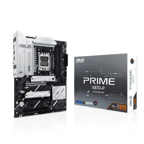 ASUS PRIME X870-P, AM5, X870, 4*DDR5,  2*SATA, 4*M.2, 4*USB 3.2, 2*USB 2.0, 2*Type-C, 5*PCIx16, HDMI, ATX; 90MB1IT0-M0EAY0