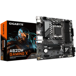 GIGABYTE A620M GAMING X, AM5, A620, 4*DDR5, 4*SATA, 1*M.2, 2*USB 3.2, 2*USB 2.0, Type-C, 1*PCIx16, 1*PCIx1, DP+HDMI, mATX
