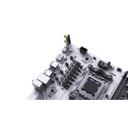 MAXSUN MS-Challenger B650M WIFI ICE, AM5, B650, 2*DDR5, 3*SATA 3.0, M.2, USB 3.2, USB 2.0, 1*PCIE 16, 1*PCIE 1, HDMI+DP, mATX