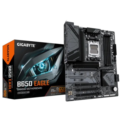 GIGABYTE B650 EAGLE, AM5, B650, 4*DDR5, 4*SATA, 3*M.2, 2*USB 3.2, 6*USB 2.0, Type-C, 4*PCIx16, DP+HDMI, ATX