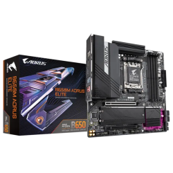 GIGABYTE B650M AORUS ELITE, AM5, B650, 4*DDR5, 4*SATA, 2*M.2, 7*USB 3.2, 4*USB 2.0, Type-C, 2*PCIx16, DP+HDMI, mATX