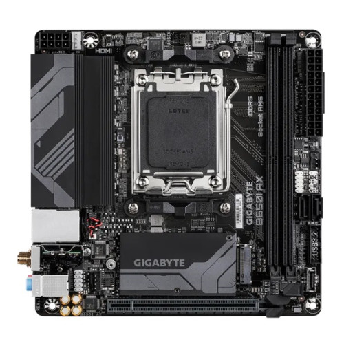 GIGABYTE B650I AX, AM5, B650, 2*DDR5, 2*SATA, 1*M.2, 3*USB 3.2, 3*USB 2.0, 1*PCIx16, DP+HDMI, mITX