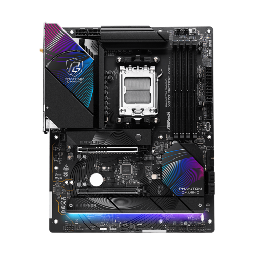 ASROCK X870 RIPTIDE WIFI, AM5, X870, 4*DDR5, 4*SATA, 3*M.2, 4*USB 2.0, 5*USB 3.2, 2*Type-C, 2*PCIx16, 1*M.2 (Key E), HDMI, ATX