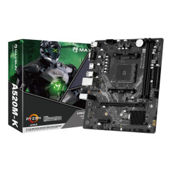 MAXSUN MS-Challenger A520M-K, AM4, A520, 2*DDR4, 3*SATA 3.0, 2*M.2, 2*USB 3.2, 4*USB 2.0, 1*PCIE 16, 1*PCIE 1, HDMI+VGA, mATX