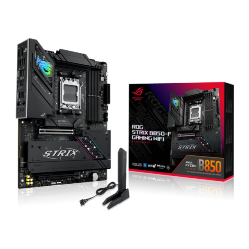 ASUS ROG STRIX B850-F GAMING WIFI, AM5, B850, 4*DDR5, 2*SATA, 4*M.2, 6*USB 3.2, 4*USB 2.0, Type-C, 3*PCIx16, DP+HDMI, ATX; 90MB1J70-M0EAY0