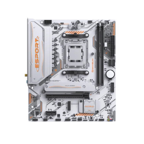 MAXSUN MS-eSport B850M WIFI ICE, AM5, B850, 2*DDR5, 2*SATA 3.0, 2*M.2, USB 3.2, USB 2.0, Type-C, 1*PCIE 16, 1*PCIE 1, HDMI+DP, mATX
