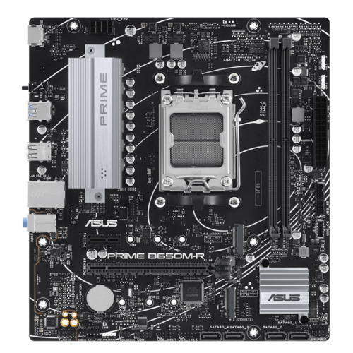 ASUS PRIME B650M-R, AM5, B650, 2*DDR5, 4*SATA, 2*M.2, 2*USB 3.2, 4*USB 2.0, 2*PCIx16, 1*PCIx1, HDMI, mATX; 90MB1H30-M0EAY0