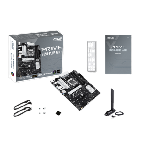 ASUS PRIME B650-PLUS WIFI, AM5, B650, 4*DDR5, 4*SATA, 2*M.2, 6*USB 3.2, 2*USB 2.0, 3*PCIx16, 2*PCIx1, DP+HDMI, ATX; 90MB1KP0-M0EAY0