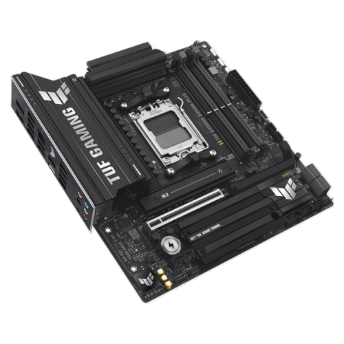 ASUS TUF GAMING B850M-PLUS, AM5, B850, 4*DDR5, 4*SATA, 3*M.2, 7*USB 3.2, 4*USB 2.0, Type-C, 2*PCIx16, 1*PCIx1, DP+HDMI, mATX; 90MB1IX0-M0EAY0