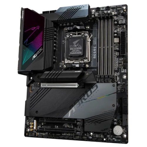 GIGABYTE B650E AORUS MASTER, AM5, B650,  4*DDR5, 4*SATA, 4*M.2, 8*USB 3.2, 4*USB 2.0, Type-C, 3*PCIx16, HDMI, ATX
