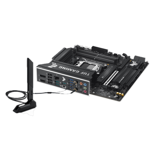 ASUS TUF GAMING B850M-PLUS WIFI, AM5, B850, 4*DDR5, 4*SATA, 3*M.2, 7*USB 3.2, 4*USB 2.0, Type-C, 2*PCIx16, 1*PCIx1, DP+HDMI, mATX; 90MB1IY0-M0EAY0