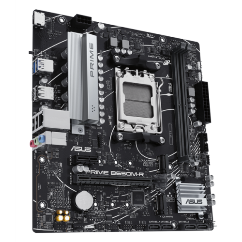 ASUS PRIME B650M-R, AM5, B650, 2*DDR5, 4*SATA, 2*M.2, 2*USB 3.2, 4*USB 2.0, 2*PCIx16, 1*PCIx1, HDMI, mATX; 90MB1H30-M0EAY0