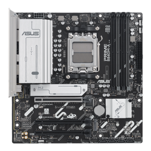 ASUS PRIME B840M-A-CSM, AM5, B840, 4*DDR5, 4*SATA, 3*M.2, 2*USB 3.2, 4*USB 2.0, Type-C, 4*PCIx16, 2* DP+HDMI, mATX; 90MB1J10-M0EAYC