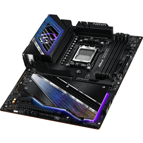 ASROCK X870E NOVA WIFI, AM5, X870E, 4*DDR5, 4*SATA, 5*M.2, 2*USB 2.0, 8*USB 3.2, 2*Type-C, 2*PCIx16, 1*PCIx1, 1*M.2 (Key E), HDMI, ATX