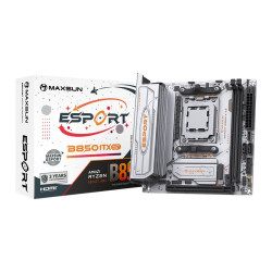 MAXSUN MS-eSport B850ITX WIFI ICE, AM5, B850, 2*DDR5, 2*SATA 3.0, 2*M.2, USB 3.2, USB 2.0, Type-C, 1*PCIE 16, 1*PCIE 1, HDMI+DP, ITX