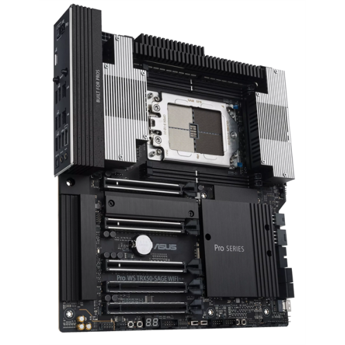 ASUS PRO WS TRX50-SAGE WIFI, AMD TRX50, 4*DDR5, 4*SATA, 3*M.2, 6*USB 3.2, 2*USB 2.0,Type-C, 5*PCIx16, CEB; 90MB1FZ0-M0EAY0