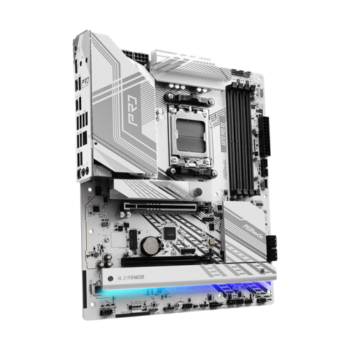 ASROCK X870 PRO RS, AM5, X870, 4*DDR5, 4*SATA, 3*M.2, 6*USB 2.0, 4*USB 3.2, Type-C, 2*PCIx16, 1*M.2 (Key E), HDMI, ATX