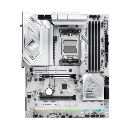 ASROCK X870 STEEL LEGEND WIFI, AM5, X870, 4*DDR5, 4*SATA, 3*M.2, 4*USB 2.0, 5*USB 3.2, 2*Type-C, 2*PCIx16, 1*M.2 (Key E), HDMI, ATX