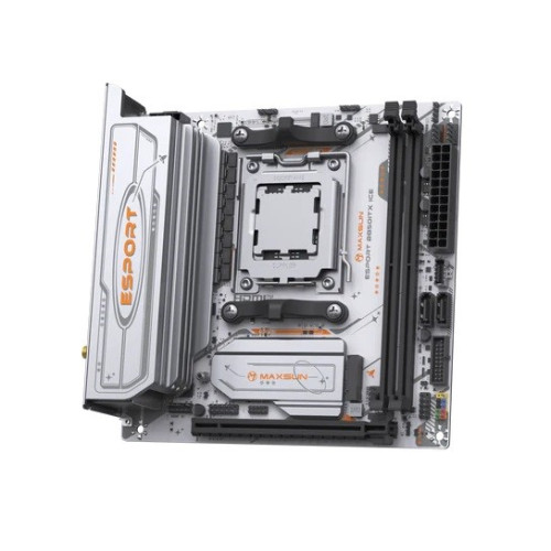 MAXSUN MS-eSport B850ITX WIFI ICE, AM5, B850, 2*DDR5, 2*SATA 3.0, 2*M.2, USB 3.2, USB 2.0, Type-C, 1*PCIE 16, 1*PCIE 1, HDMI+DP, ITX