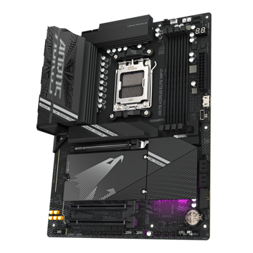 GIGABYTE X870 AORUS ELITE WIFI7 , AM5, X870, 4*DDR5,  4*SATA, 4*M.2, 6*USB 3.2, 4*USB 2.0, 2*Type-C, 3*PCIx16, HDMI, ATX