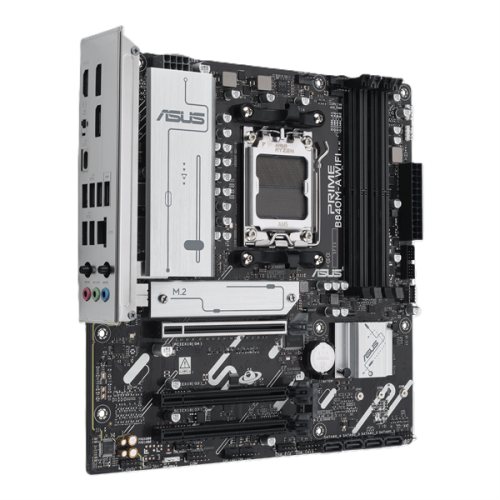 ASUS PRIME B840M-A WIFI, AM5, B840, 4*DDR5, 4*SATA, 3*M.2, 2*USB 3.2, 4*USB 2.0, Type-C, 4*PCIx16, 2* DP+HDMI, mATX; 90MB1J20-M0EAY0