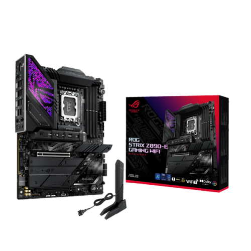 ASUS ROG STRIX Z890-E GAMING WIFI, LGA1851, Z890, 4*DDR5, 4*SATA, 7*M.2, 10*USB 3.2, 2*Type-C, 2*PCIx16, 2*Thunderbolt™ 4, HDMI+DP, ATX; 90MB1IM0-M0EAY0