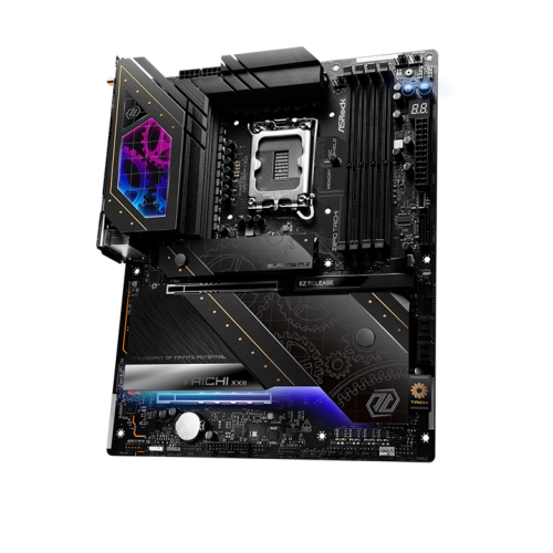 ASROCK Z890 TAICHI, LGA1851, Z890, 4*DDR5, 4*SATA, 6*M.2, 8*USB 3.2, 2*USB 2.0, 2*Type-C, 2*PCIx16, 1*M.2 (Key E), HDMI, ATX