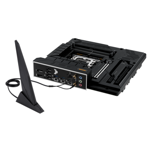 ASUS TUF GAMING B760M-BTF WIFI, LGA1700, B760, 4*DDR5, 4*SATA, 3*M.2, 5*USB 3.2, 4*USB 2.0, Type-C, 2*PCIx16, 1*PCIx1, DP+HDMI, mATX; 90MB1G50-M0EAY0