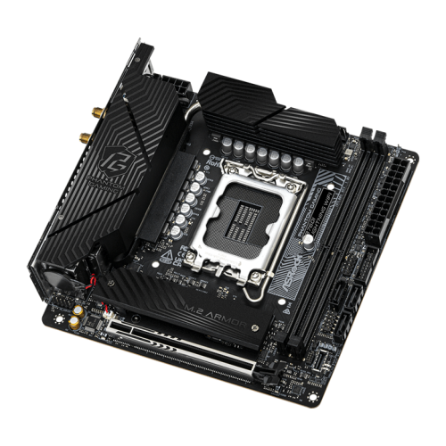 ASROCK B760I LIGHTNING WIFI, LGA1700, B760, 2*DDR5, 3*SATA, 2*M.2, 5*USB 3.2, Type-C, 1*PCIx16, 1xM.2 (Key E), HDMI+DP, mIATX
