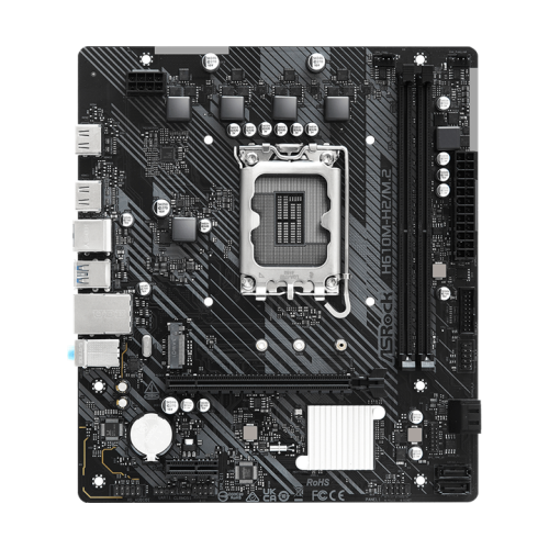 ASROCK H610M-H2/M.2, LGA1700, H610, 2*DDR4, 4*SATA, 1*M.2, 2*USB 3.2, 4*USB 2.0, 1*PCIx16, 1*PCIx1, 2*HDMI, mATX