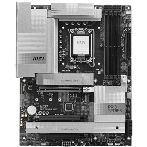 MSI PRO Z890-A WIFI, Z890, LGA1851, 4DDR5, 3PCIEx16,4M.2,4SATA3,2USB 4,1USB3.2 Gen2X2,4USB3.2