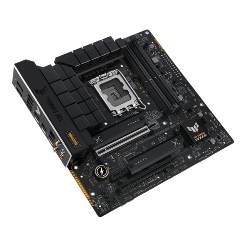 ASUS TUF GAMING B760M-BTF WIFI D4, LGA1700, B760, 4*DDR4, 4*SATA, 3*M.2, 4*USB 3.2, 3*USB 2.0, Type-C, 2*PCIx16, 1*PCIx1, DP+HDMI, mATX; 90MB1E50-M0EAY0
