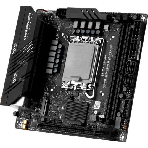 MAXSUN MS-Challenger B760ITX D5, LGA1700, B760, 2*DDR5, 4*SATA3, 2*M.2, 2*USB 3.2, 4*USB 2.0, 1*PCIEx16, 2*HDMI+2*DP, mITX