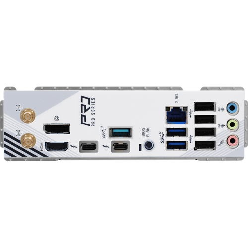 ASROCK Z890 PRO RS WIFI WHITE, LGA1851, Z890, 4*DDR5, 4*SATA, 4*M.2, 3*USB 3.2, 4*USB 2.0, 2*Type-C, 1*PCIx16, 2*PCIx4, 1*M.2 (Key E), HDMI+DP, ATX