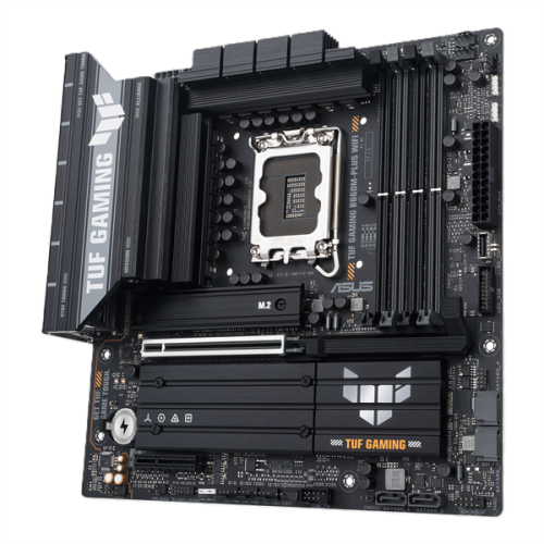 ASUS TUF GAMING B860M-PLUS WIFI, LGA1851, B860, 4*DDR5, 4*SATA, 3*M.2, 6*USB 3.2, 1*USB 2.0, Type-C, 1*PCIx16, 1*PCIx4, DP+HDMI, mATX; 90MB1JV0-M0EAY0