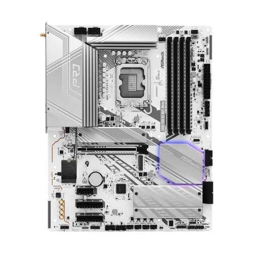 ASROCK Z890 PRO RS WIFI WHITE, LGA1851, Z890, 4*DDR5, 4*SATA, 4*M.2, 3*USB 3.2, 4*USB 2.0, 2*Type-C, 1*PCIx16, 2*PCIx4, 1*M.2 (Key E), HDMI+DP, ATX