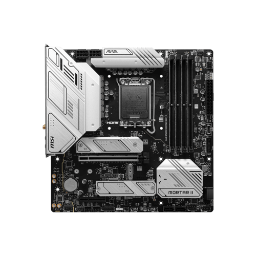 MSI MAG B760M MORTAR WIFI II,B760,LGA1700,4DDR5,1PCI-Ex16,1PCI-Ex4,3M.2,4SATA3,1USB3.2 Gen2x2