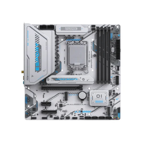 MAXSUN MS-eSport Z890M WIFI ICE, LGA1851, Z890, 4*DDR5, 4*SATA3, 3*M.2, USB 3.2, USB 2.0, Type-C, 1*PCIEx16, 1*PCIex4, 1*PCIex1, HDMI+DP, ATX