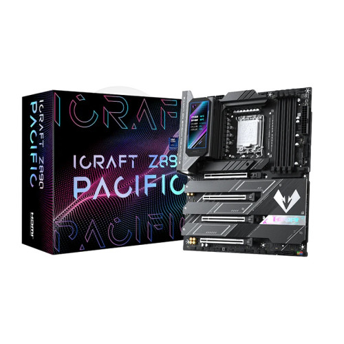 MAXSUN MS-iCraft Z890 PACIFIC, LGA1851, Z890, 4*DDR5, 4*SATA3, 4*M.2, USB 3.2, USB 2.0, Type-C, 4*PCIEx16, HDMI+DP, ATX