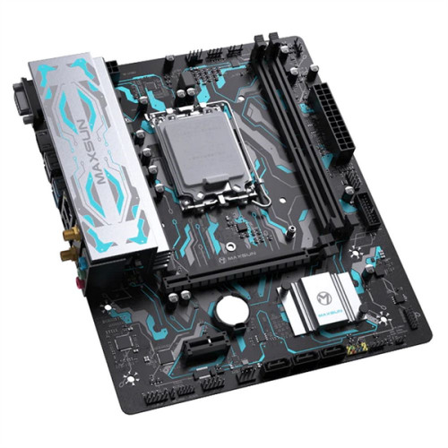 MAXSUN MS-B760M GAMING WIFI GANK, LGA1700, B7602*DDR5, 3*SATA3, M.2, 2*USB 3.2, 4*USB 2.0, 1*PCIEx16, 1*PCIEx1, VGA+HDMI,  mATX
