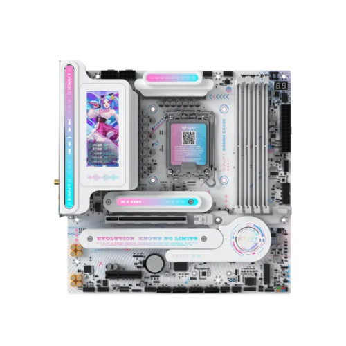 MAXSUN MS-iCraft 860M CROSS Pro, B860, LGA1851, 4*DDR5, 4*SATA3, 2*M.2, USB 3.2, USB 2.0, Type-C, 1*PCIEx16, 1*PCIex4, HDMI+DP, mATX