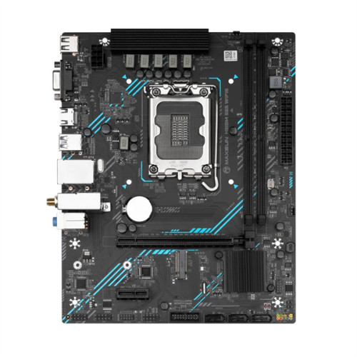 MAXSUN MS-H610M 666 WIFI6, LGA1700, H610, 2*DDR4, 3*SATA3, M.2, USB 3.2, USB 2.0, 1*PCIEx16, 1*PCIEx1, VGA+HDMI, mATX