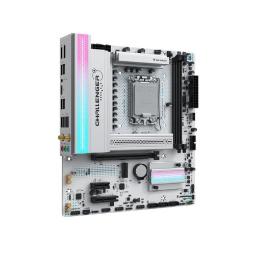 MAXSUN MS-Challenger Z890M WIFI ICE, LGA1851, Z890, 2*DDR5, 3*SATA3, 2*M.2, USB 3.2, USB 2.0, Type-C, 1*PCIEx16, 1*PCIex4, 1*PCIex1, HDMI+DP, mATX